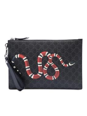 Gucci Gg Supreme Kingsnake Clutch Pre- #338239G50B
